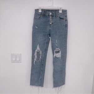 Wild Fable Women’s Sz 0 Button Fly Distressed Jeans